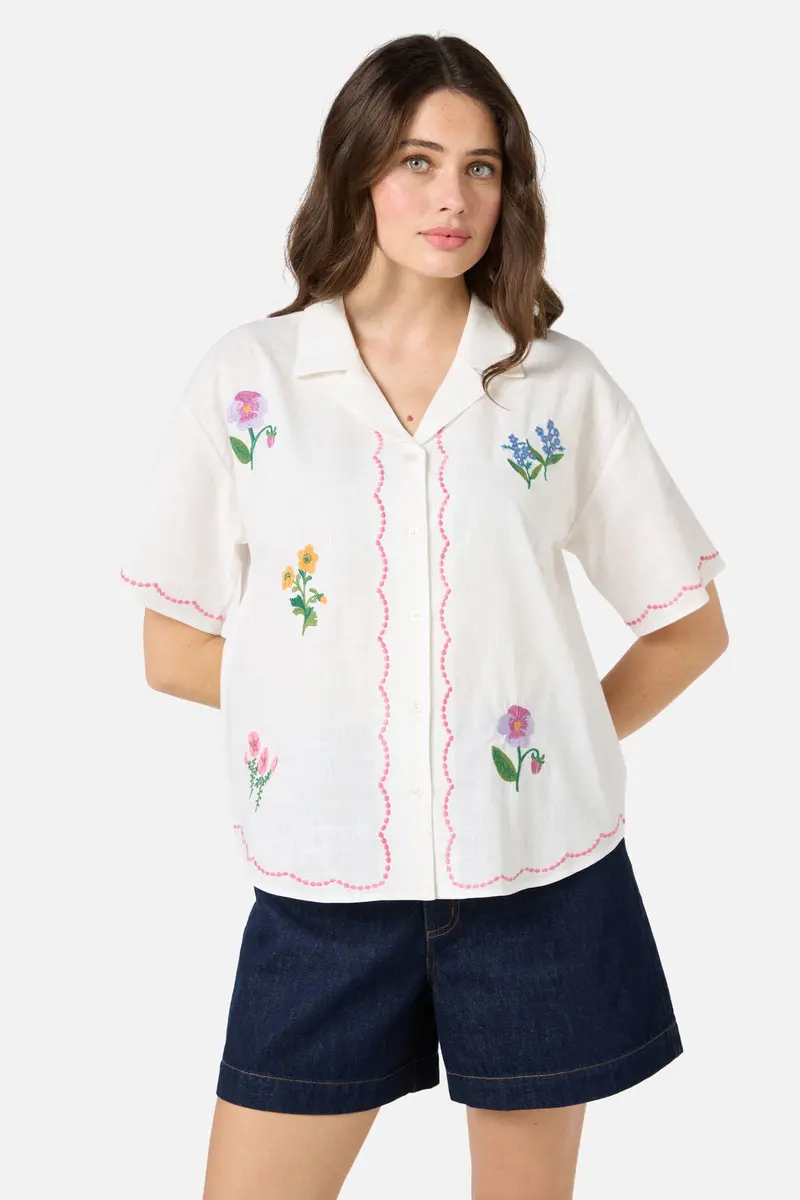 Flower Patch Emb Shirt 1