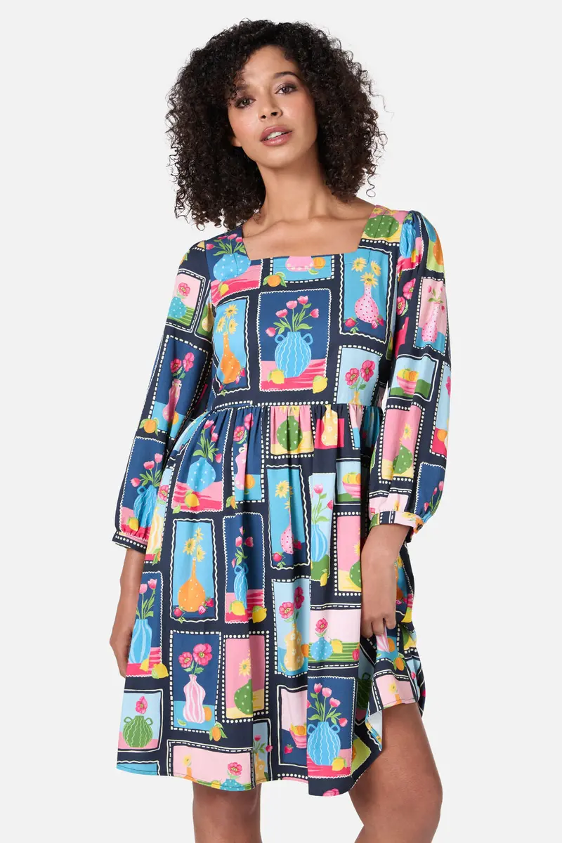 Flower Vases Mini Dress 1