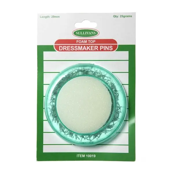 Foam Top Dressmaker Pins- 25G 1