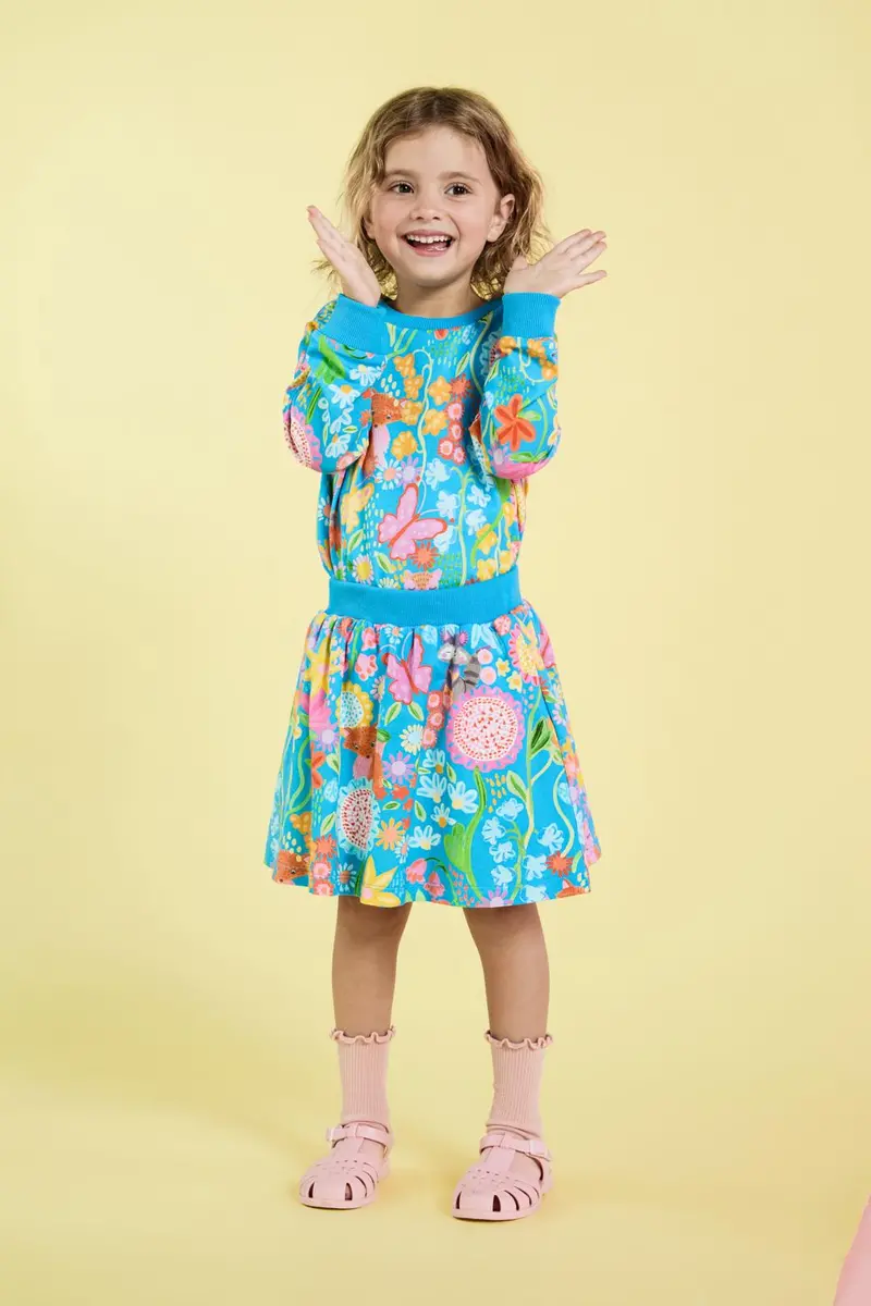 Folk Flower Kids Skirt 1