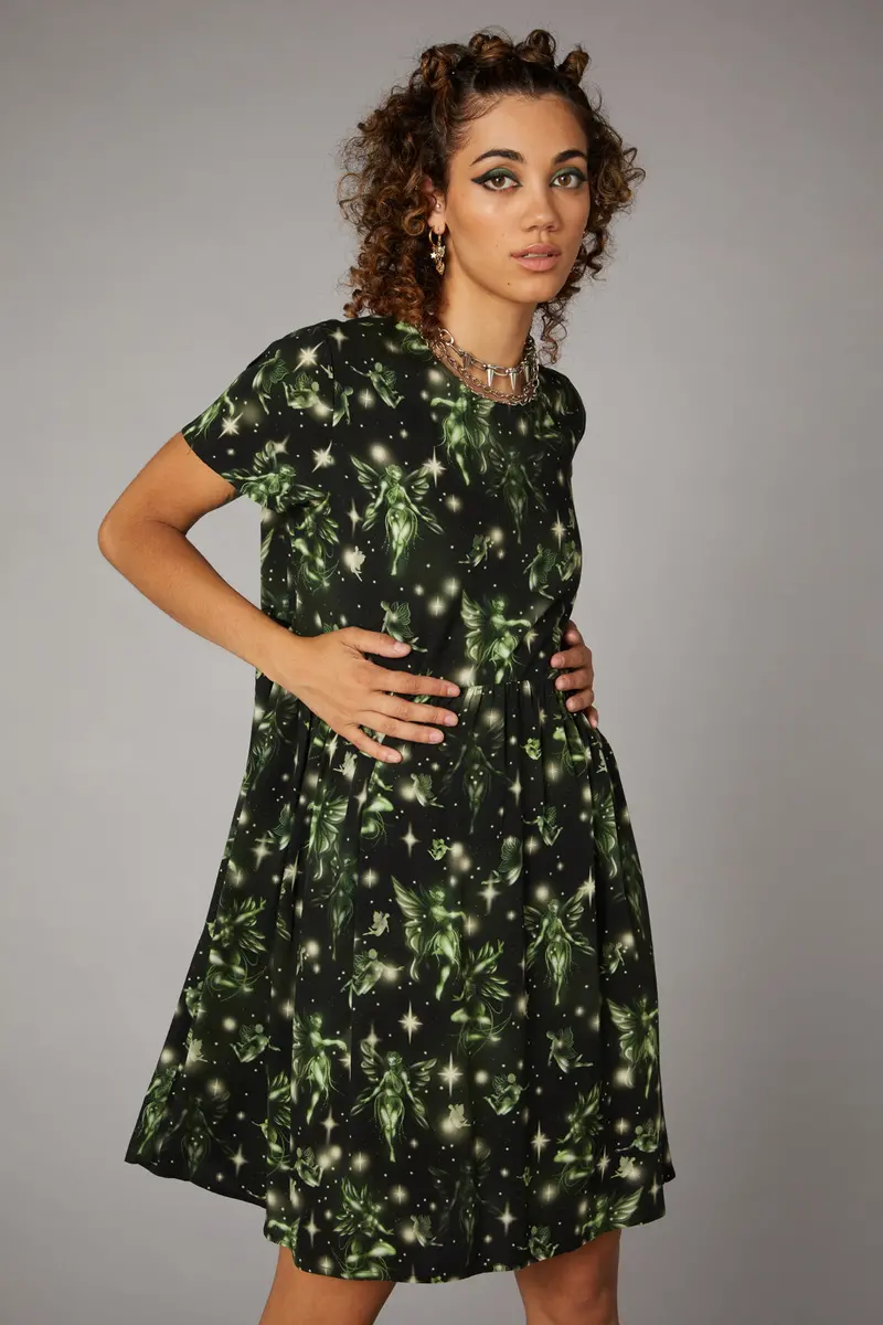Forest Fairy Print Dress 1