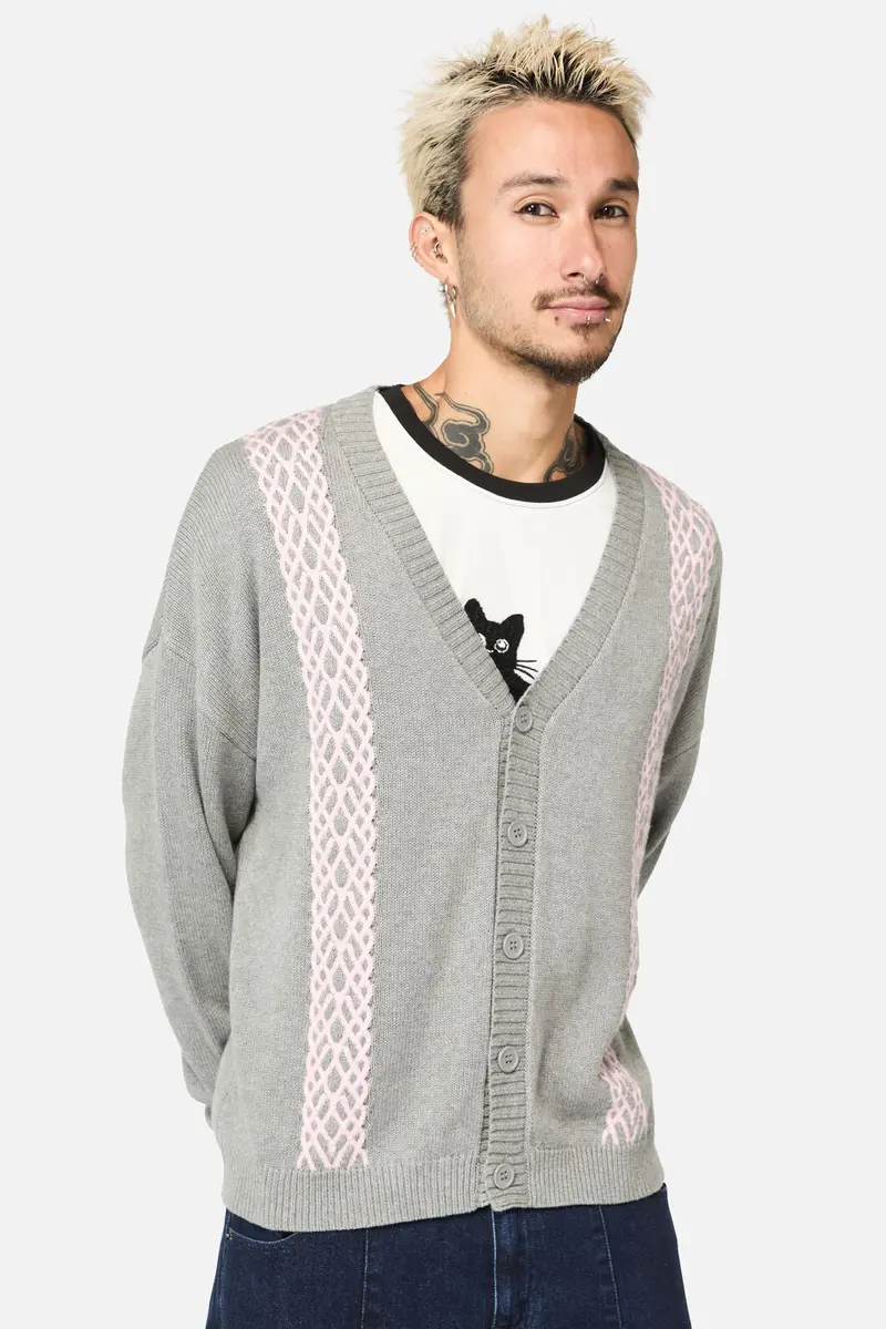 Forgotten City Cable Knit Unisex Cardi 1