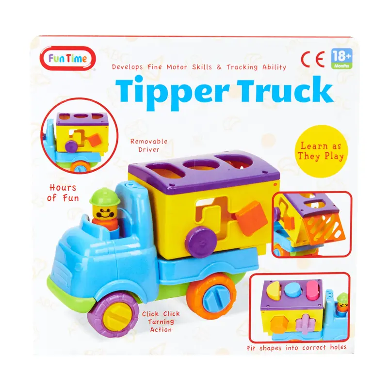 Funtime Push Along Shape Sorting Tipper Truck 1