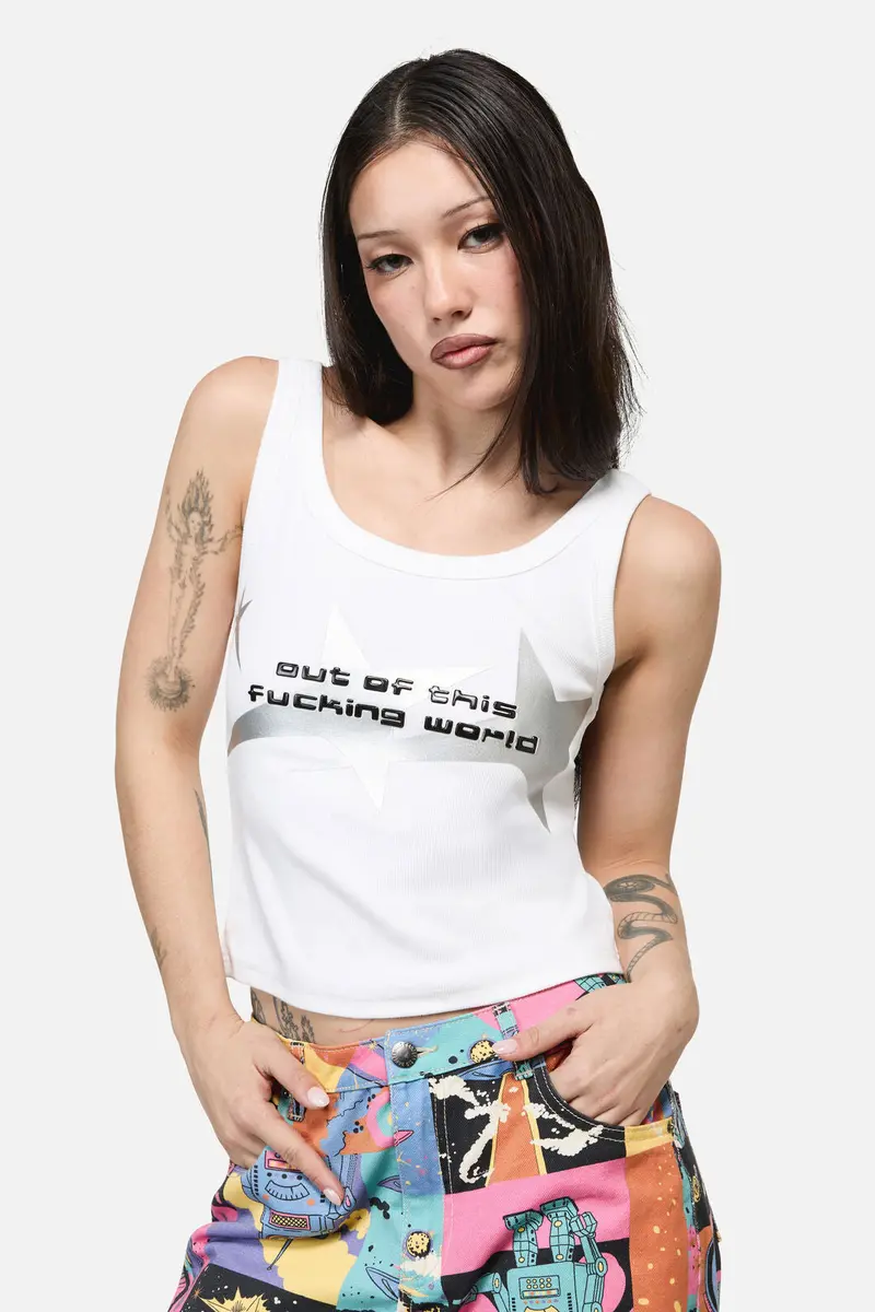 Galactic Print Tank Top 1