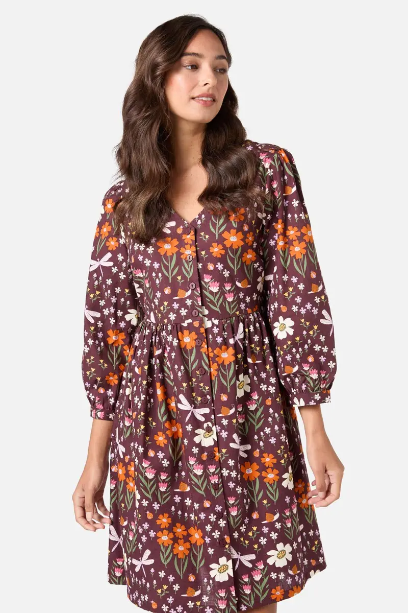 Garden Life Button Front Dress 1