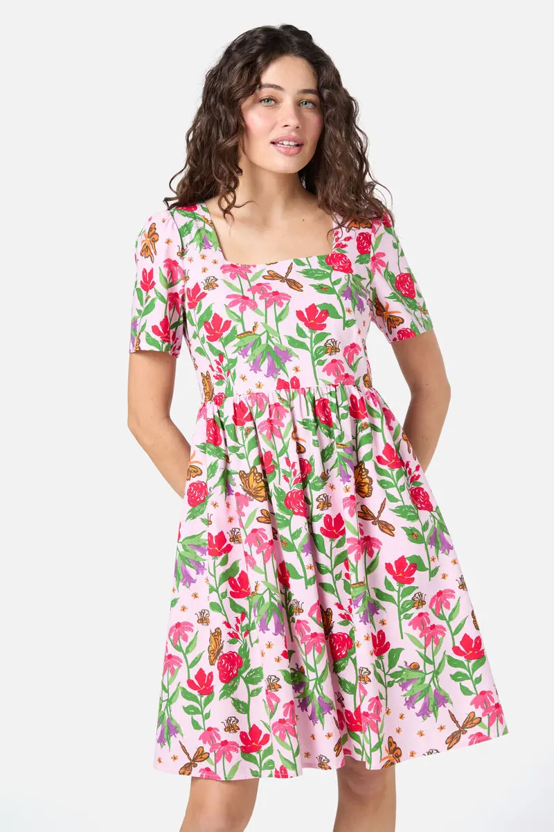 Garden Party Smock Dress 1