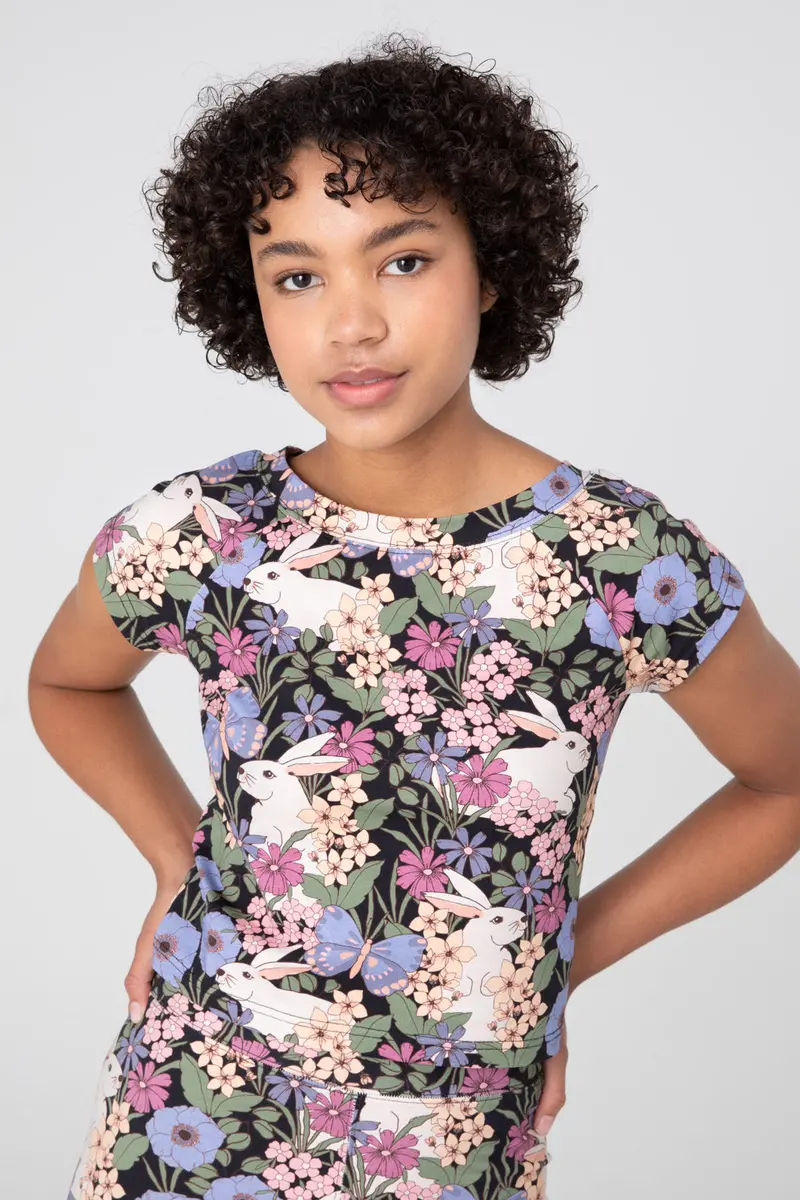 Garden Rabbit Crop Top 1