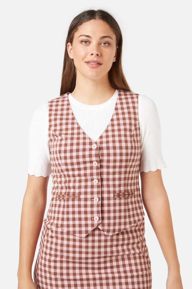Gelati Gingham Vest 1