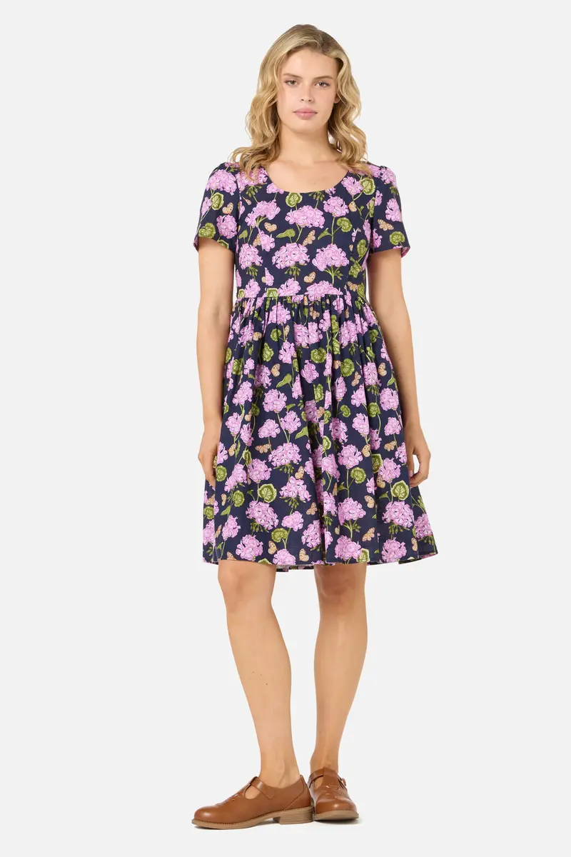Geranium Flower Mini Dress 1