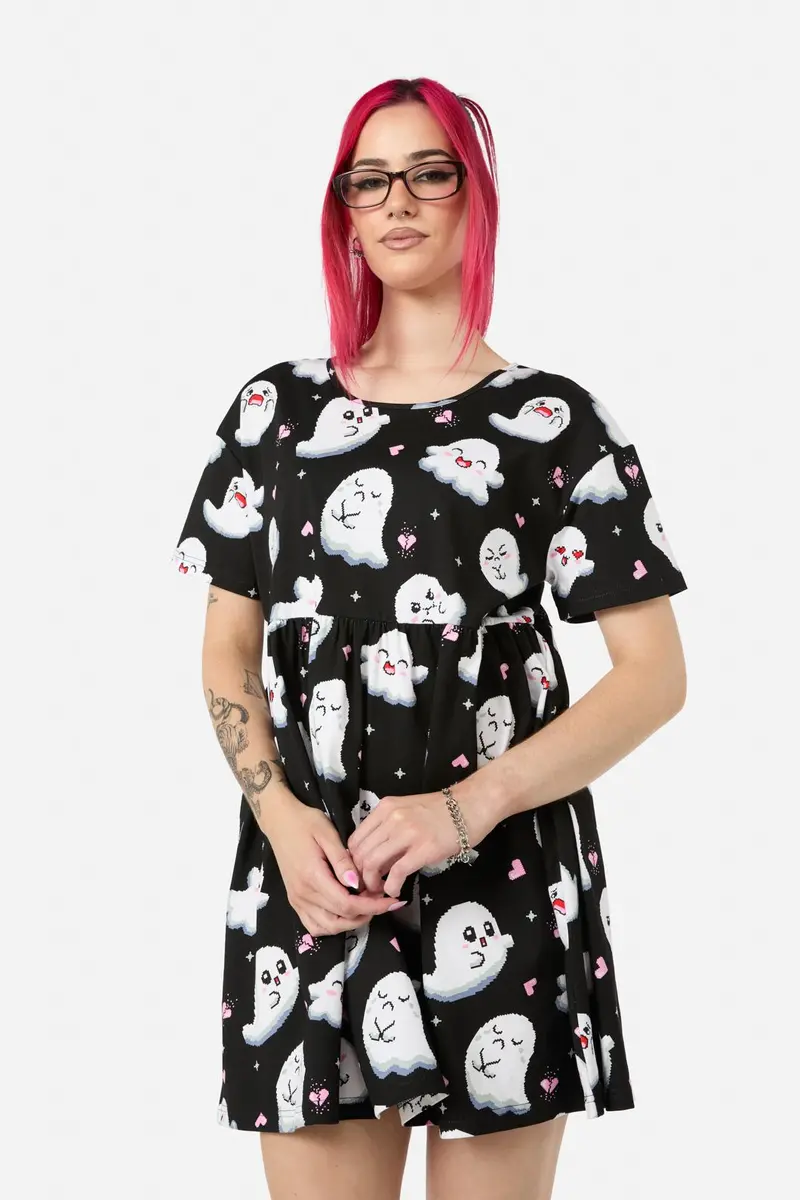 Ghostie Print Dress 1