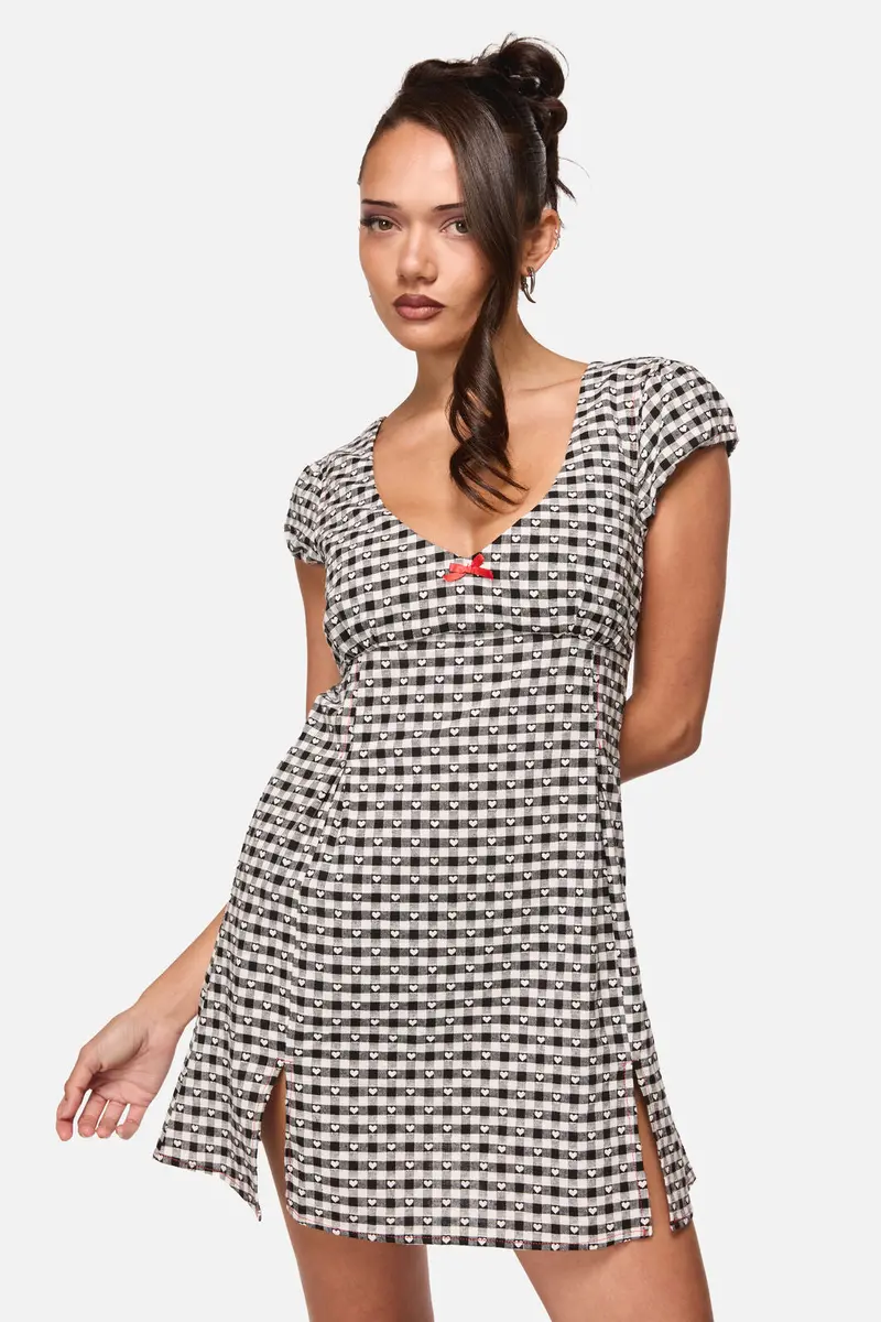 Glass Heart Babydoll Mini Dress 1