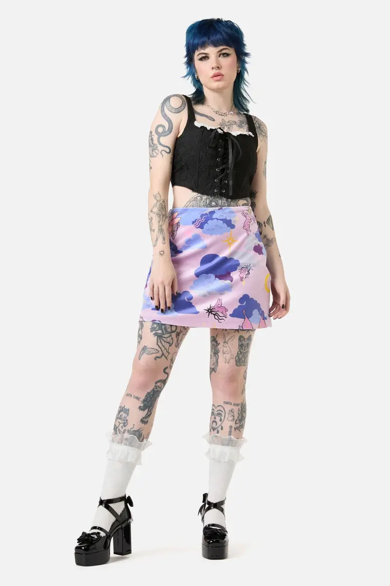 Goodnight Bunny Velvet Skort 1
