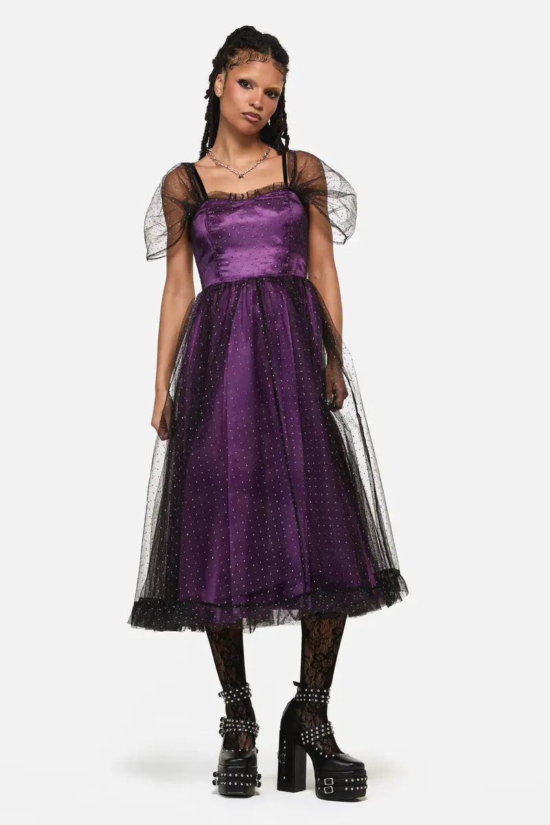 Gothic Diamante Formal Dress 1