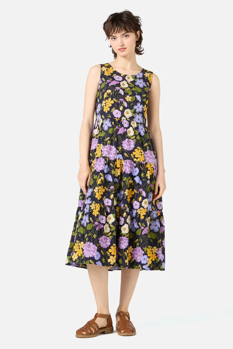 Grasshopper Floral Midi Dress 1