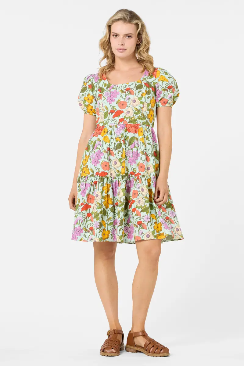 Grasshopper Floral Mini Dress 1
