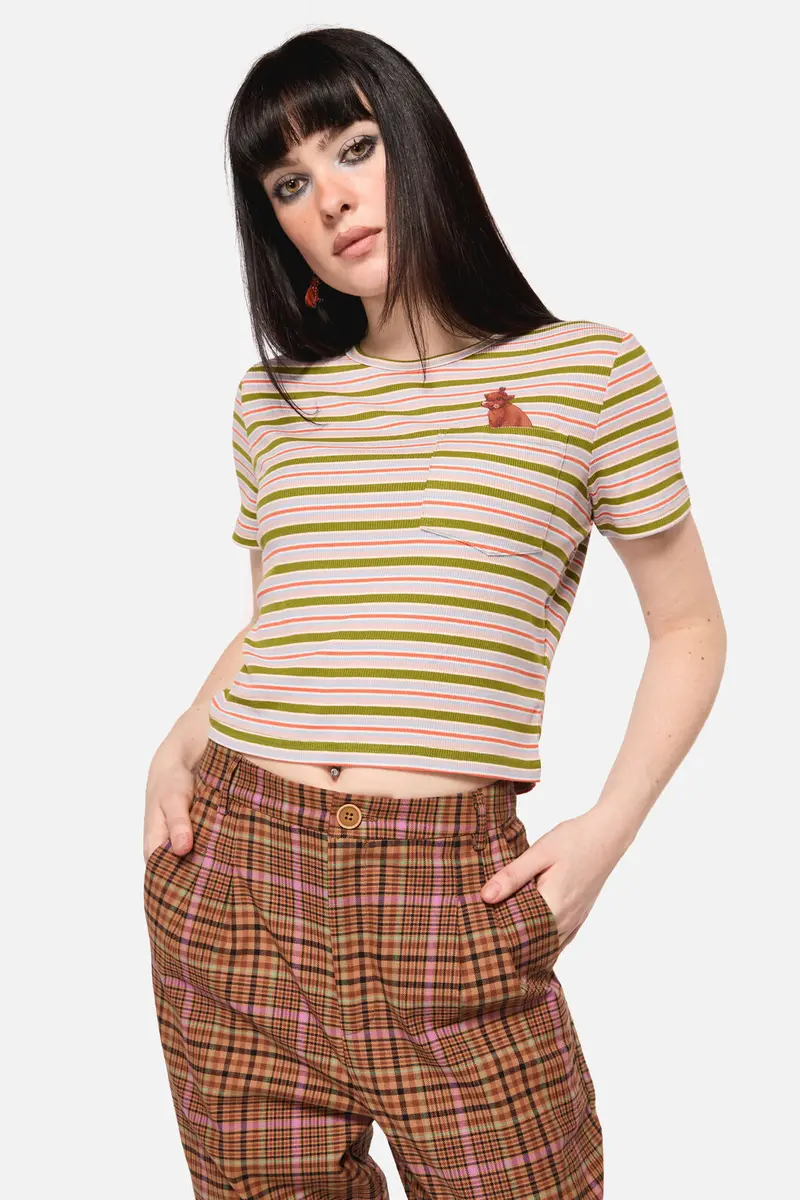Grazing Stripe Pocket Tee 1