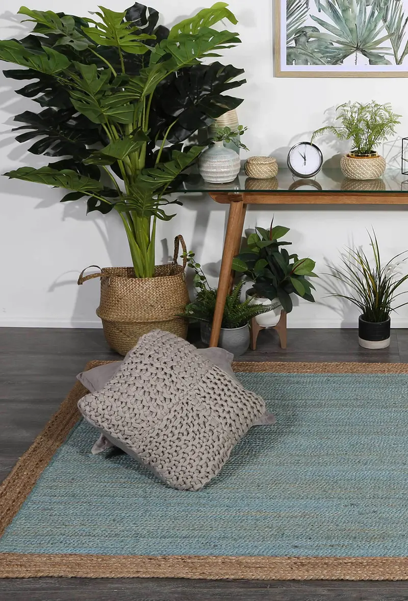 Hampton Taupe Centre Jute Rug 1