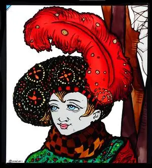 Harry Clarke Window Cling - The Snow Queen 1