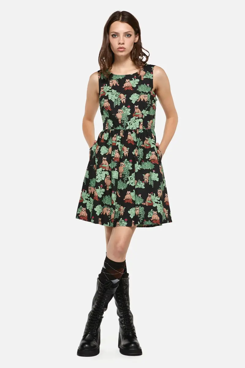 Haus Of Raccoon Print Dress 1