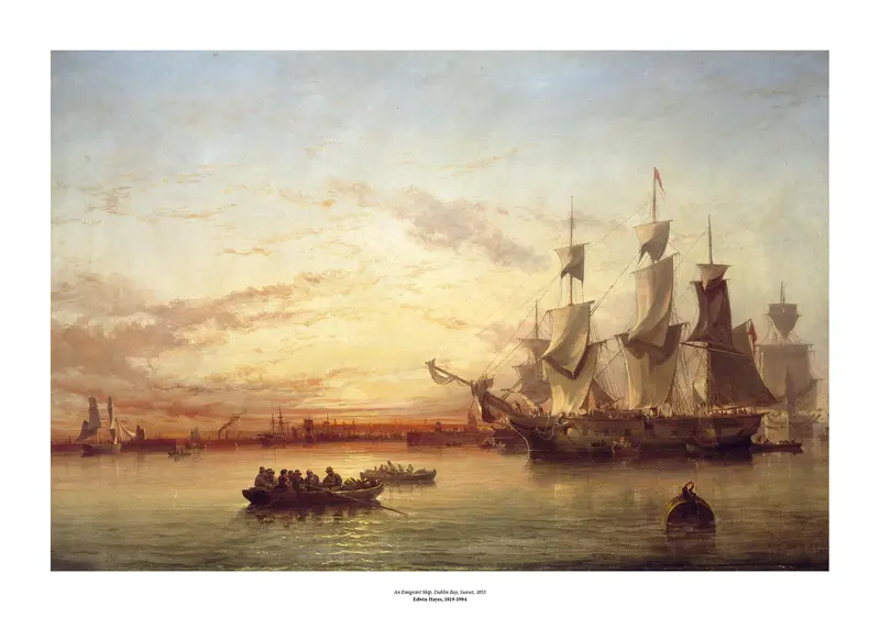 Hayes, An Emigrant Ship Art Print 1