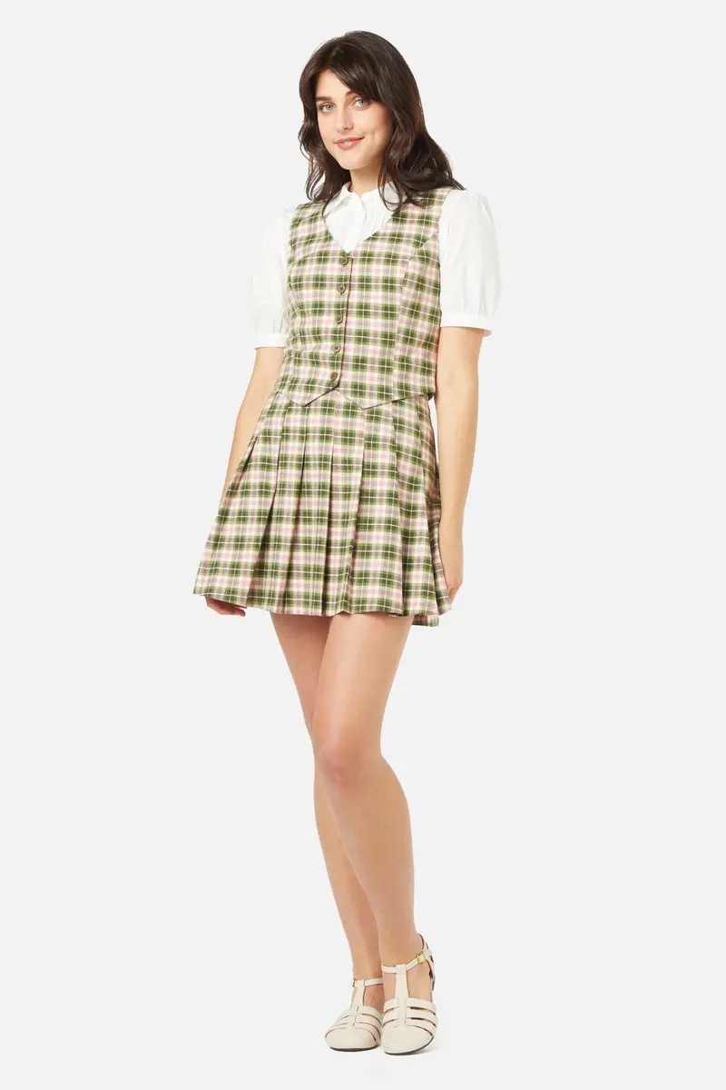 Hazel Check Vest 1