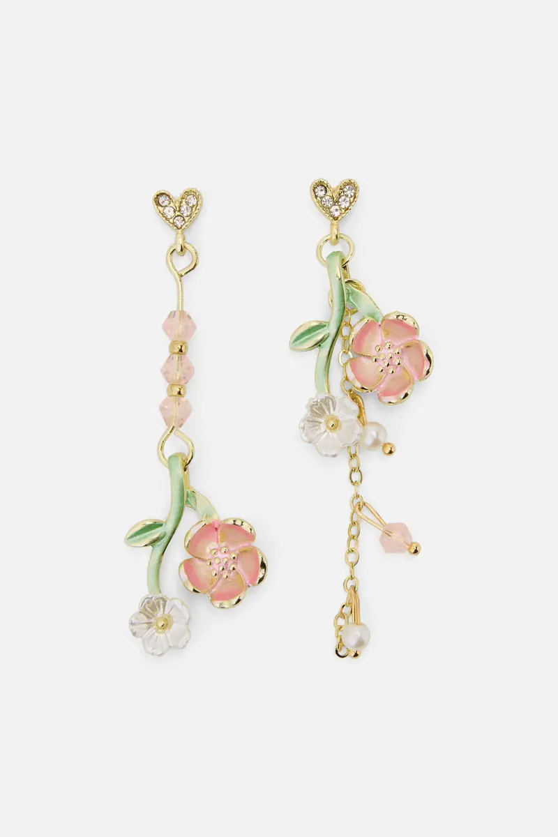 Heart & Blossom Earrings 1