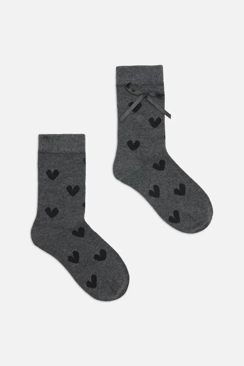 Heart & Bow Socks 1