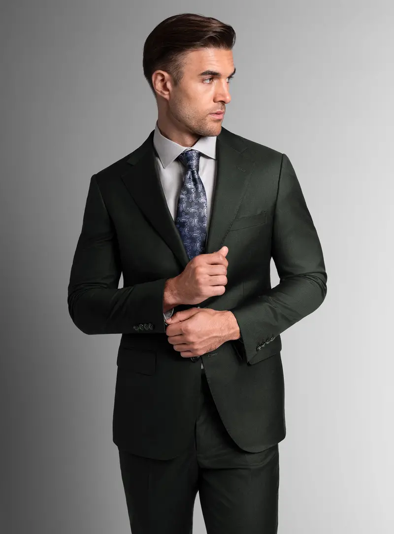 Hector Twill Dark Green Suit 1