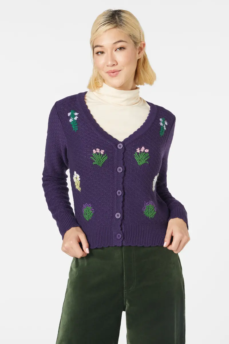 Herb Embroidered Cardi 1