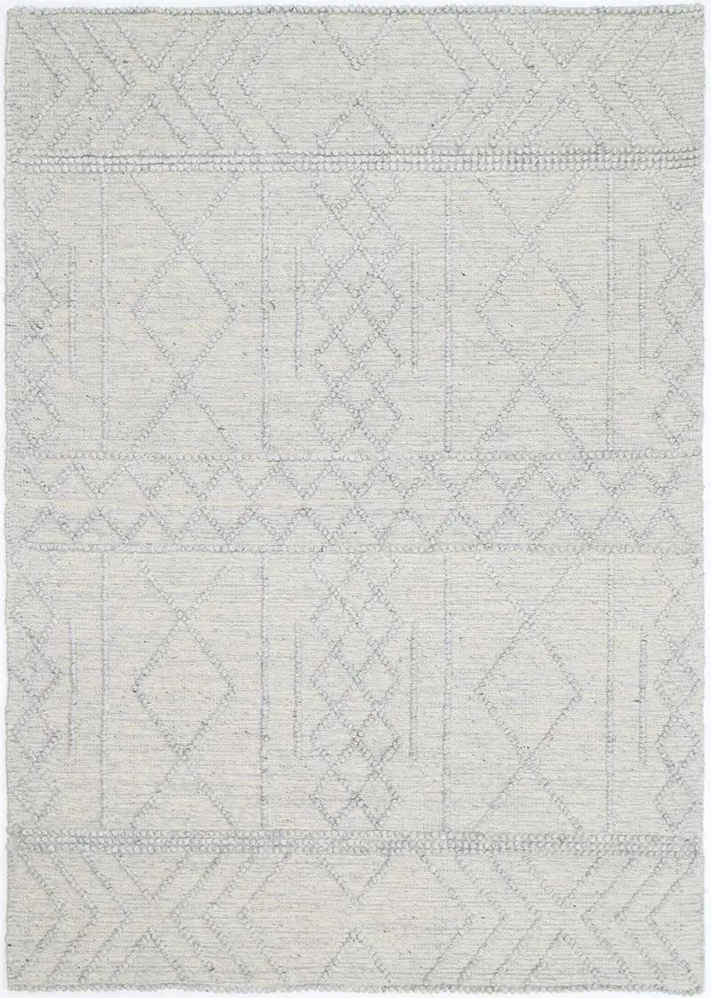 Himalaya Diamond Tribal Grey Wool Rug 1