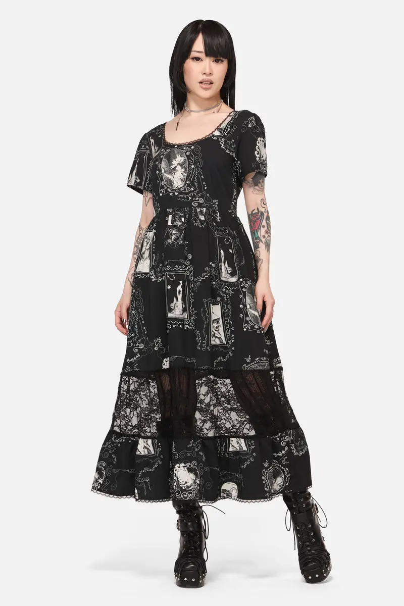 Holy Thursday Goth Midi Dress 1