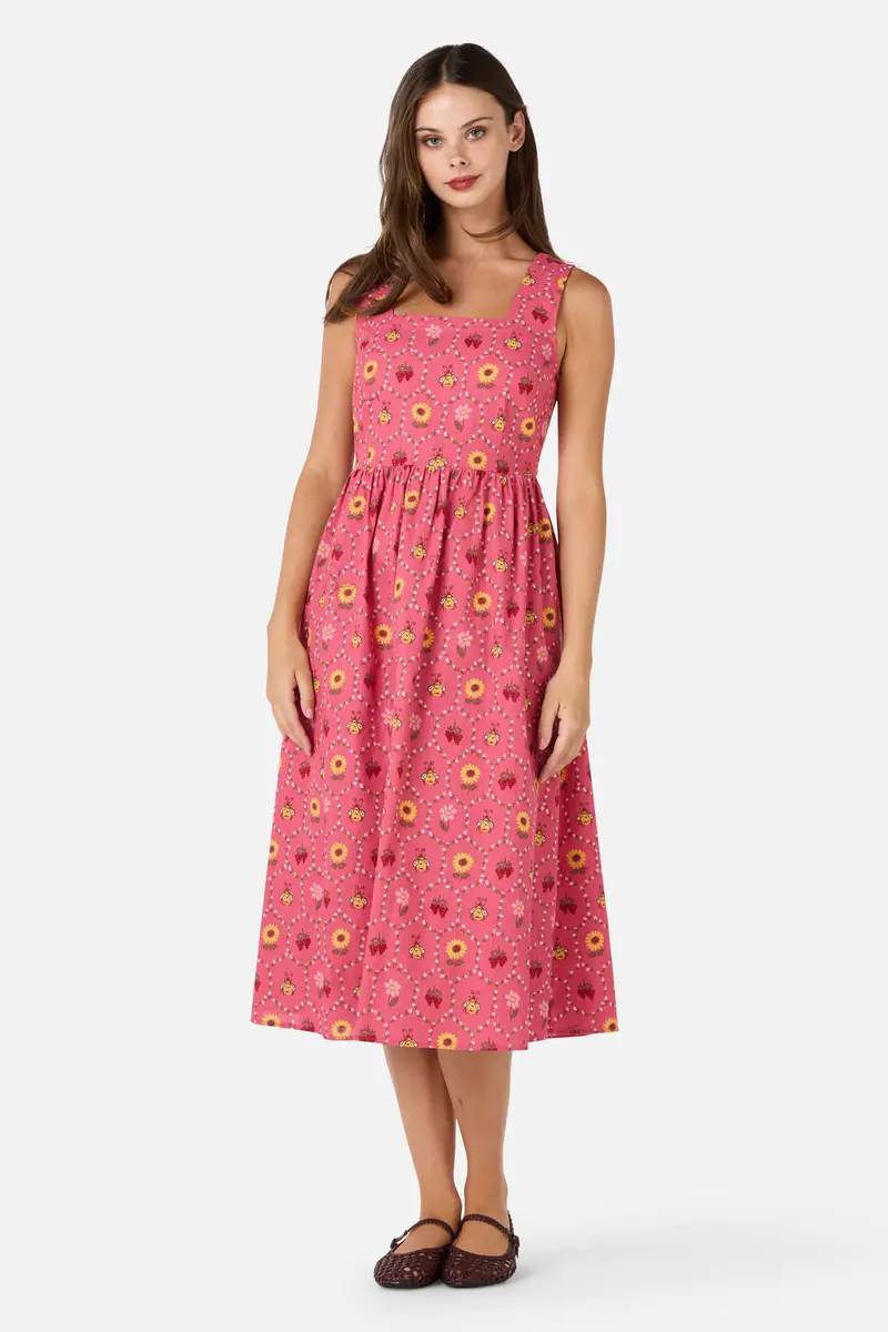 Honey Bee Hive Midi Dress 1