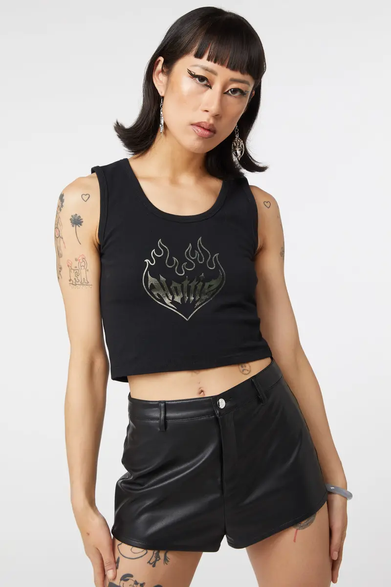 Hottie Foil Ribbed Tank 1