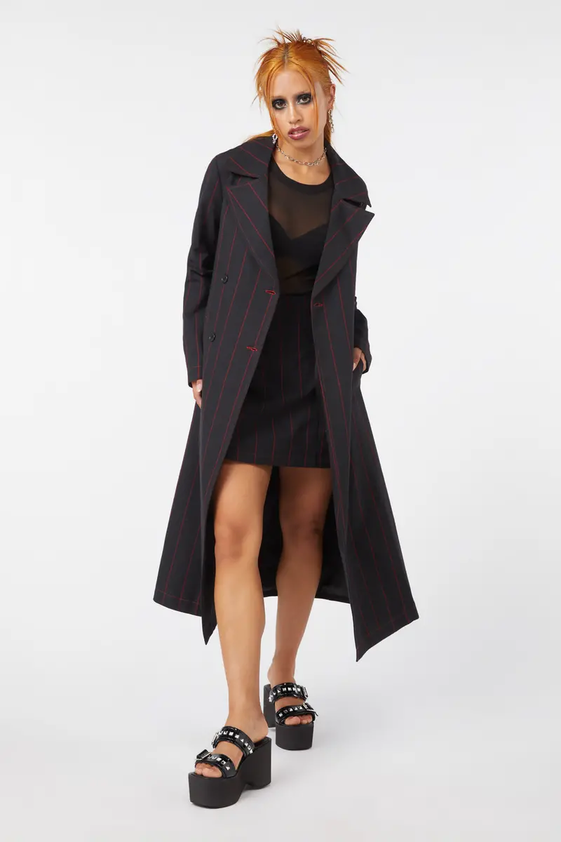 Impossible Things Pin Stripe Coat 1