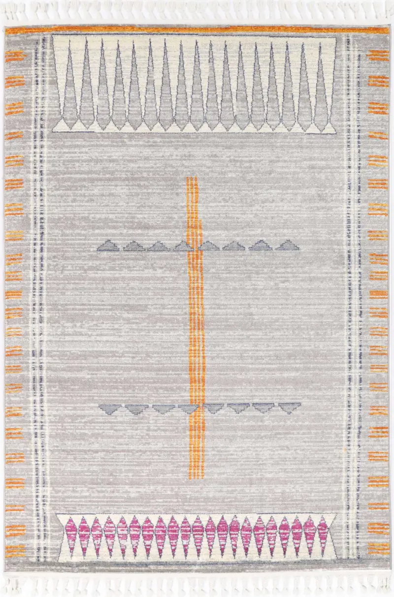 Inca Tumbes Grey Contemporary Rug 1