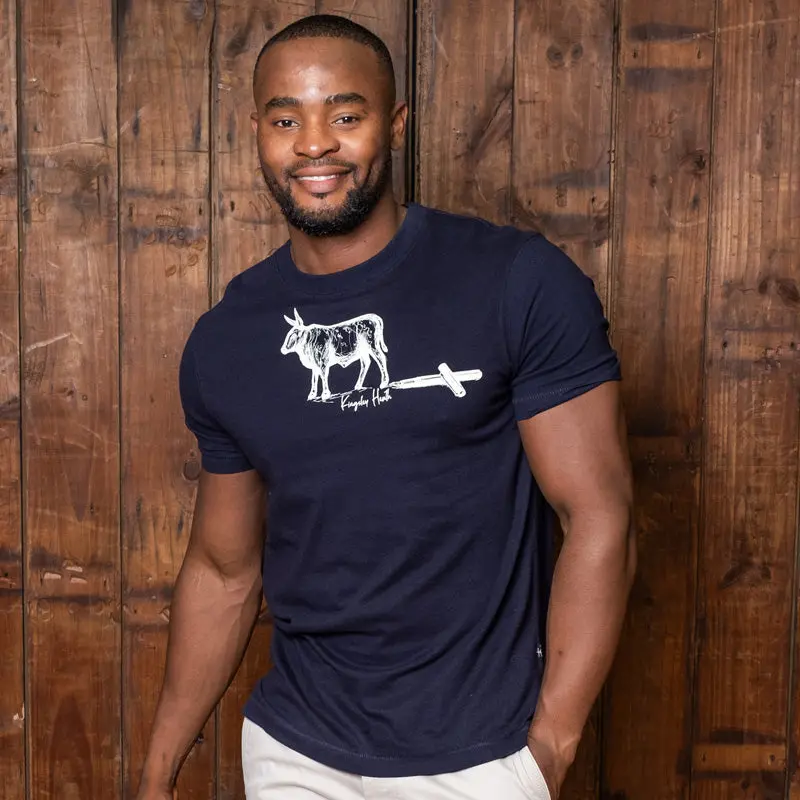 Ink Blot Nguni Crew Tee Midnight 1