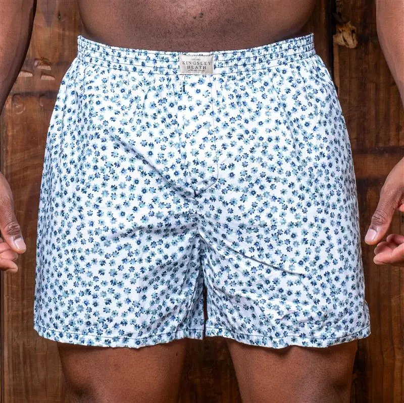 Inky Floral Sleep Short Pelican 1