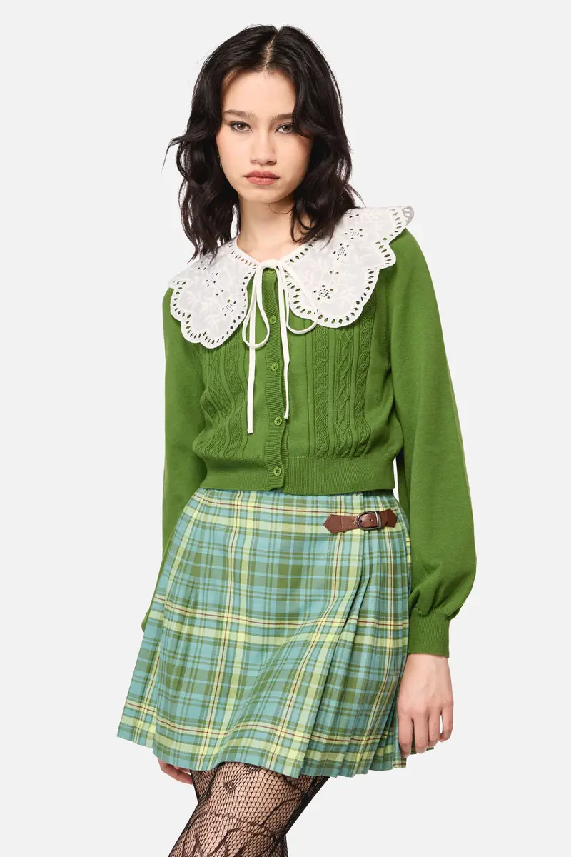 Insect Lover Lace Trim Cardigan 1