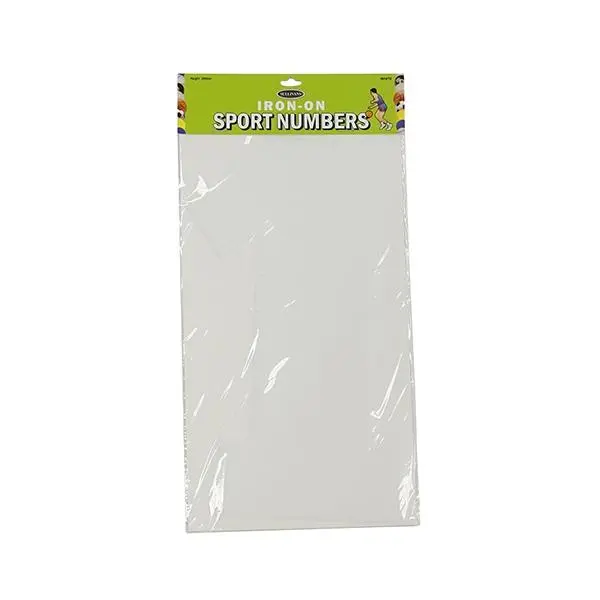 Iron On Number 1, White- 30Cm 1