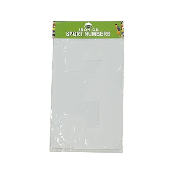 Iron On Number 3, White- 30Cm 1