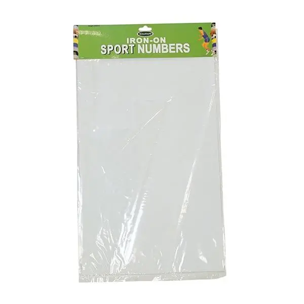 Iron On Number 7, White- 30Cm 1