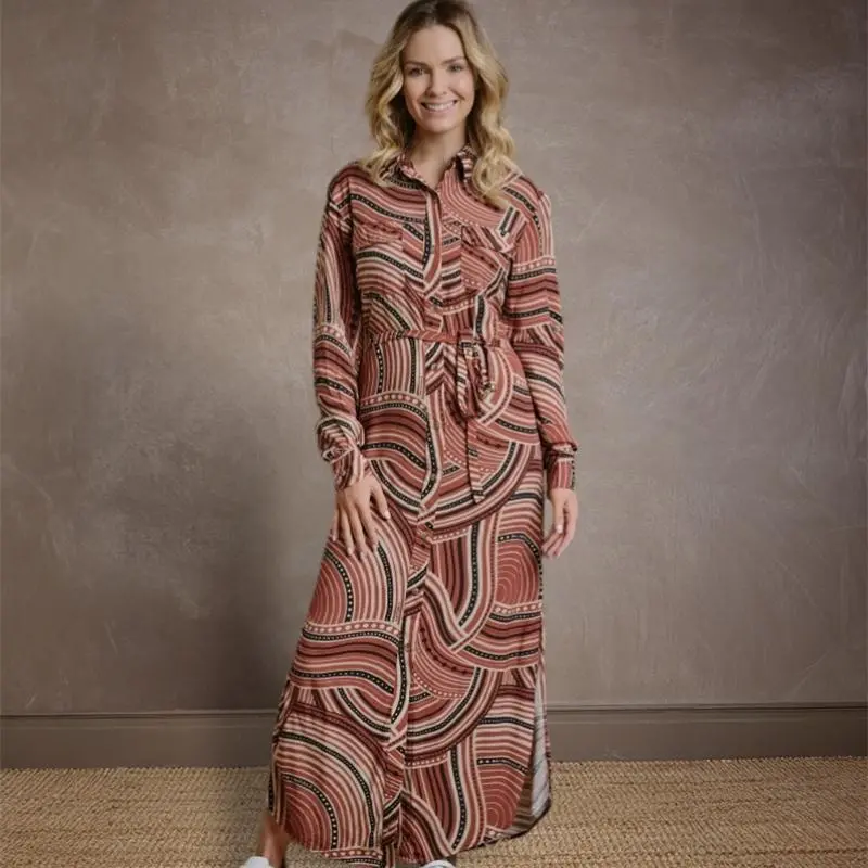 Irozi Luxe Shirt Dress - Camel 1