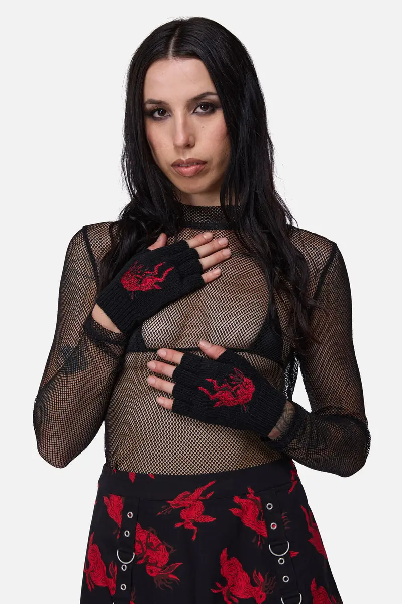 Jackalope Fingerless Gloves 1