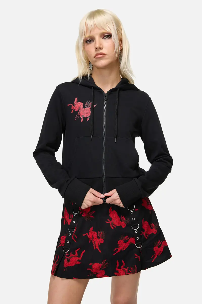 Jackalope Goth Hoodie 1
