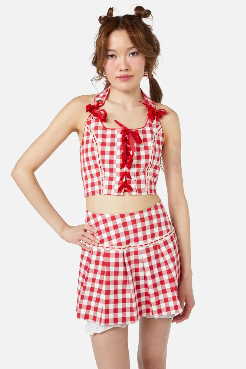 Jam Gingham Corset Top 1