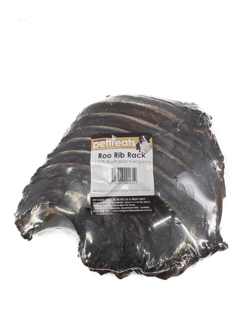 Kangaroo Rib Rack Dog Treat 1