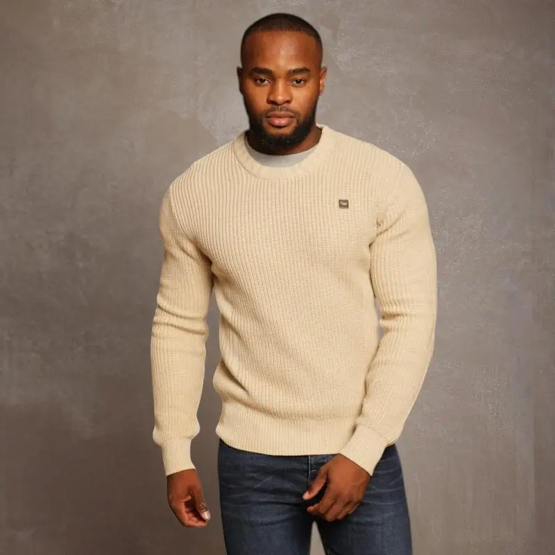 Katse Ribbed Pullover Knit - Pangolin 1