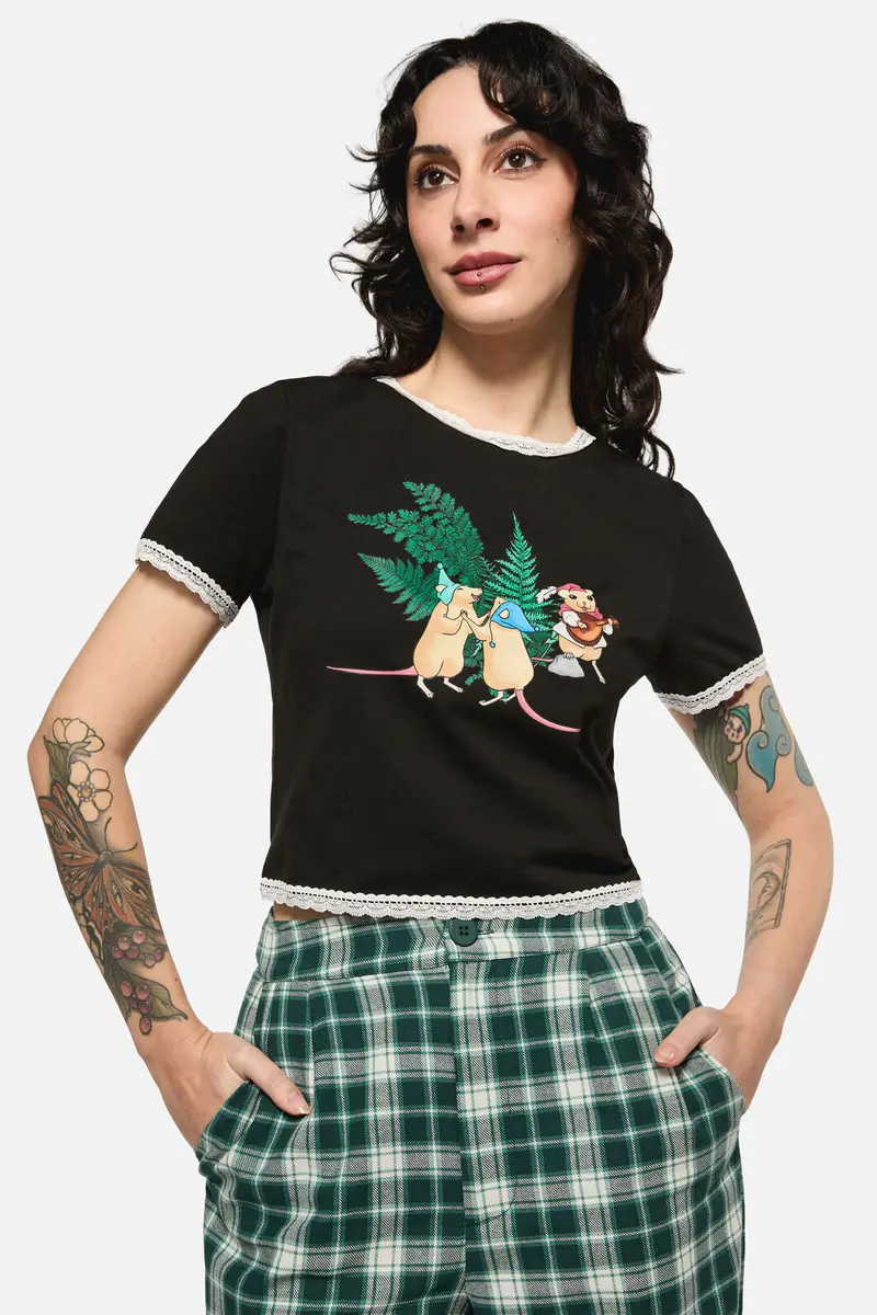 Keeper Of The Woods Lace Trim T-Shirt 1