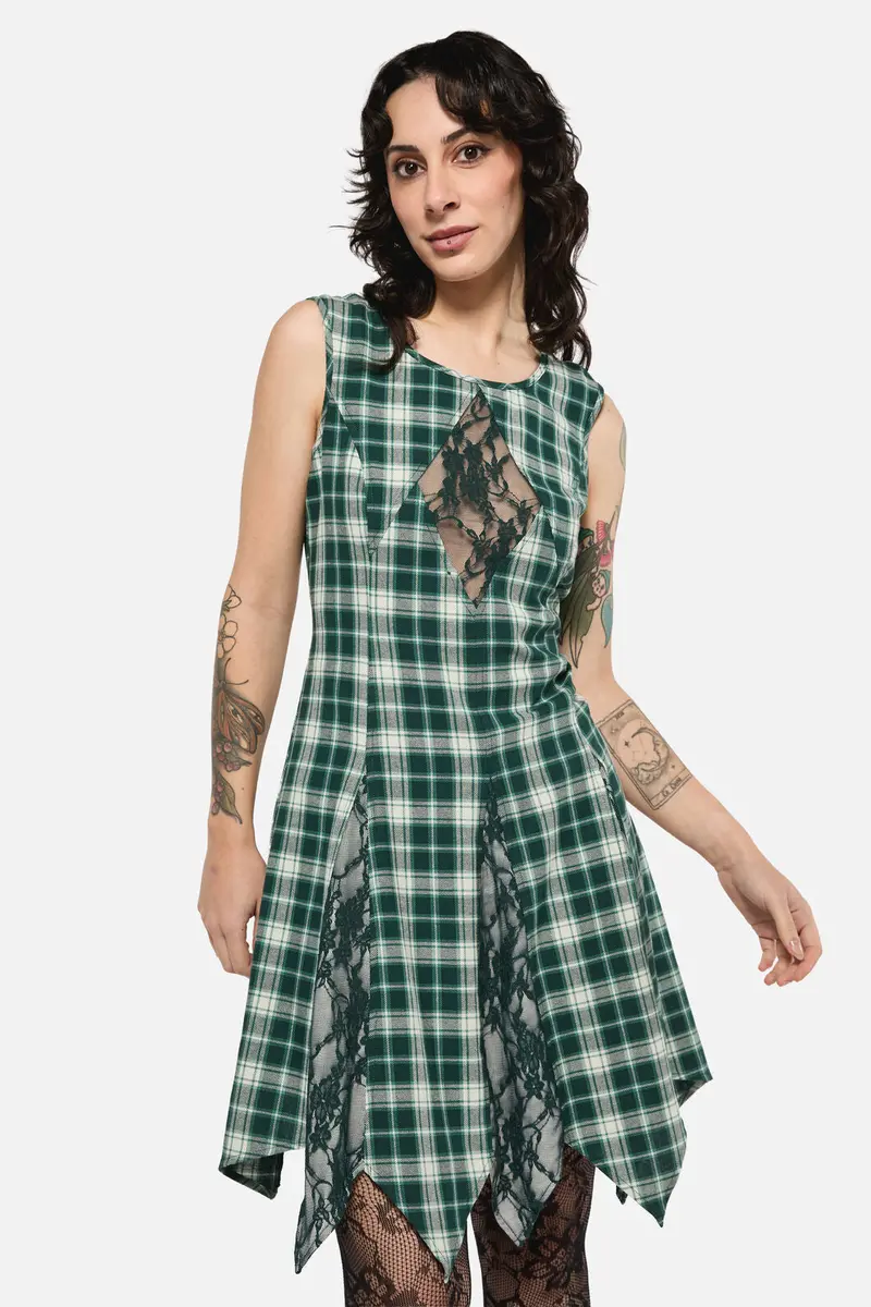 Keeper Of The Woods Tartan Lace Dress 1