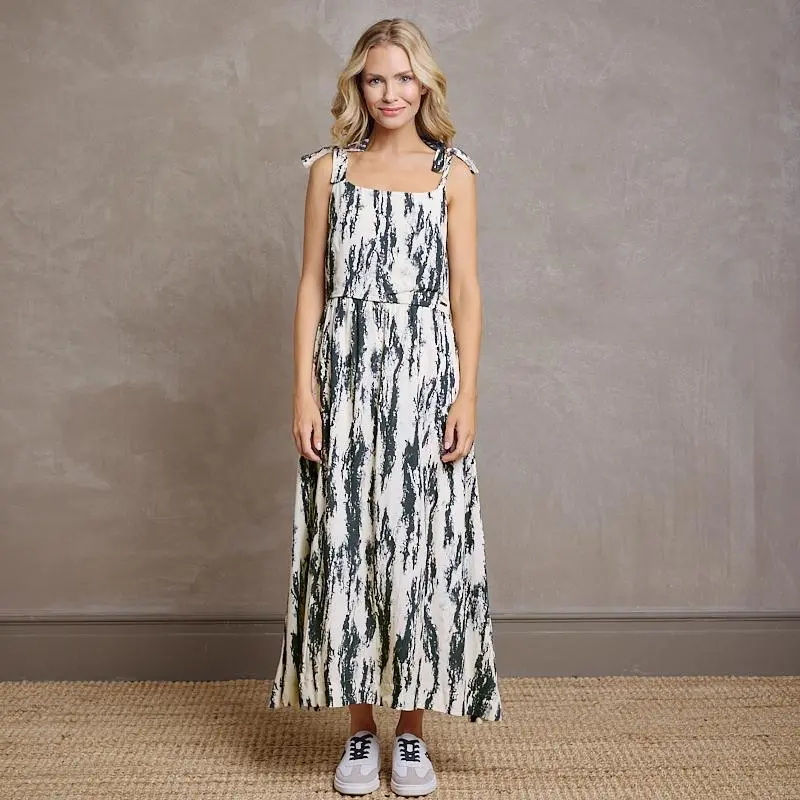 Kingsley Arbore Anatomy Strappy Dress - Stone 1